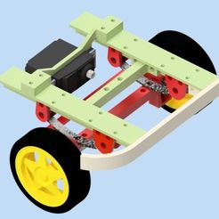 render.jpg Fichier 3D gratuit Monka - voiture robot - essieu avant・Design pour imprimante 3D à télécharger