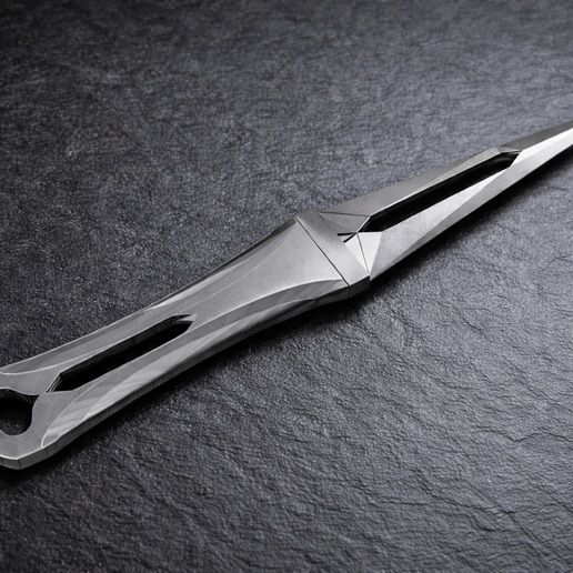 Ace of Spades Ring Pommel Dagger – Straight Blade STL