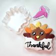 TurkeyPlaquej.jpg Descargar archivo STL gratis Cortador de galletas con placa de pavo • Modelo para la impresión en 3D, SophiaTheHobbit