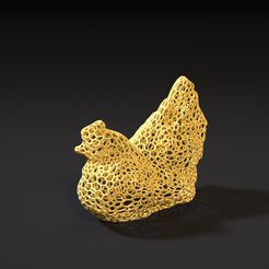 10000.jpg 3D-Datei Hühnerfigur・3D-druckbare Vorlage zum herunterladen