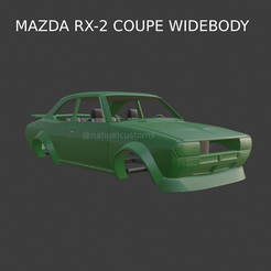 New-Project-(81).png Fichier STL Mazda RX-2 Coupe Widebody - RX2 - Carrosserie de voiture・Objet pour impression 3D à télécharger