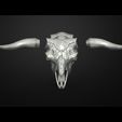 65.71.jpg Bull Scull Scary Bull Scull Decor on wall 3D print model