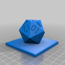 D20_knob.png Archivo 3D gratis D20 Elegoo Mars / Pomo de tapa Pro (o cualquier impresora)・Plan de impresión en 3D para descargar