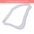 Bread_Slice~6in-cookiecutter-only2.png Bread Slice Cookie Cutter 6in / 15.2cm