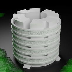 1498.jpg Archivo 3D gratis Generador de plasma térmico necrón (inspirado en Cruzada Oscura)・Diseño de impresora 3D para descargar