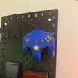 IMG_1514.jpg IKEA Skadis - Nintendo 64 Controller Pegboard Mount