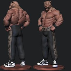 кинг фон.jpg 3D file king tekken 3・3D print design to download