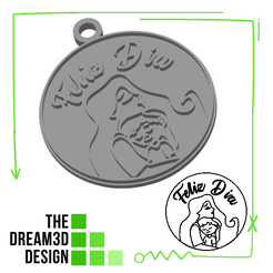 FELIZ-DIA-MA-KEYCHAIN.png STL file HAPPY DAY MA KEYCHAIN・3D printable model to download, THEDREAM3DDESIGN