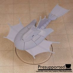 Triop-Spelljammer-Ship-Model-Printed-Front.jpg Fichier STL gratuit Triop Spelljammer Ship Miniature de dnd 2e・Modèle à télécharger et à imprimer en 3D