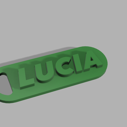 keychain lucia 3D model