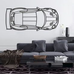 911-GT2-RS-Model-991-TOP-Silhouette-Wall-Art.png 911 GT2 RS Model 991 TOP Silhouette Wall Art - LINE ART