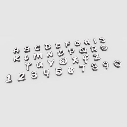 DISNEY STYLE LETTERS AND COVERS 3D model
