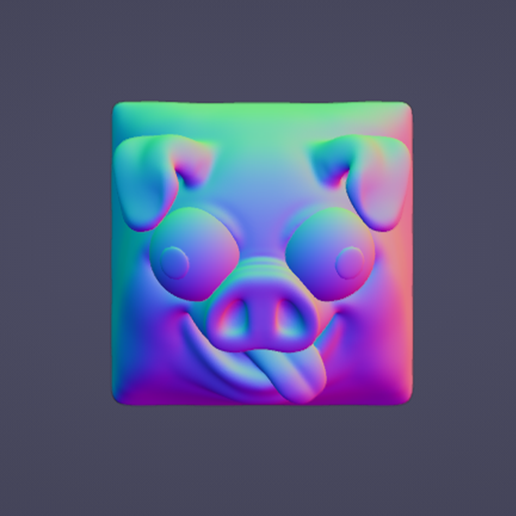 pic3.png 🐷 Свинка - Derpy Eyes Artisan Keycap 🐷