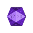 isocaedro3.stl Isohedron die (20 faces).