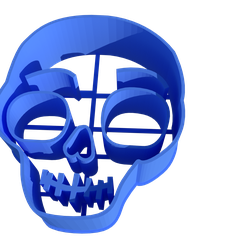 Skull.png Бесплатный STL файл Skull cookie・Идея 3D-печати для скачивания