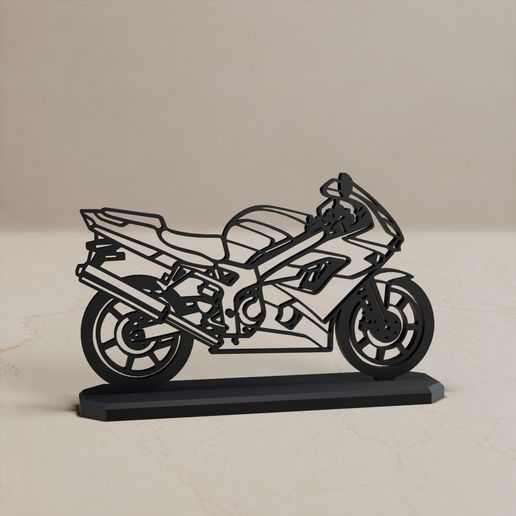 KAWASAKI ZX-9R MODELL STAND DECOR