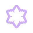 snowflake cults1 2.5cm x  2.9.stl Snowflake cutter set - ten sizes