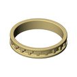 Notched-pattern-stacker-band-size6to10-07.jpg Mexican notched pattern fashion band ring US size 6to10 3D print model