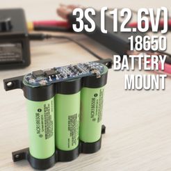3S-Battery-mount-cults.jpg 3S (12.6V) 18650 Battery mount holder