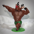 reindeer.png Muscled Merry Christmas Pack - (Santa-Reindeer-Snowman)