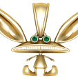 render-1.png Big Ear Cartoon Character Pendant 3D Printable Model