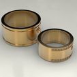 Wedding-rings-Wolf-tracks-3.jpg Archivo STL Anillos de boda Wolf tracks・Modelo imprimible en 3D para descargar