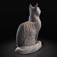 3.png Katze sitzend (Modell für 3D-Druck)