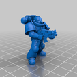 4_Normal_1.png Free STL file Angelic Space Soldiers with Heavy Weapons・Template to download and 3D print