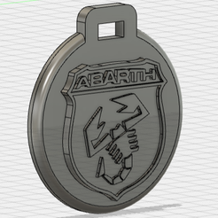 Abarth-1.png Pendant porte clé Abarth / Abarth Key ring ornament