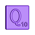 Single_Extruded_Q.STL Fichier STL gratuit Pièces et support SCRABBBLE・Modèle imprimable en 3D à télécharger