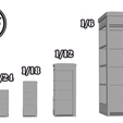 Assests-scales.png Telephone Booth 3d printable in various scales