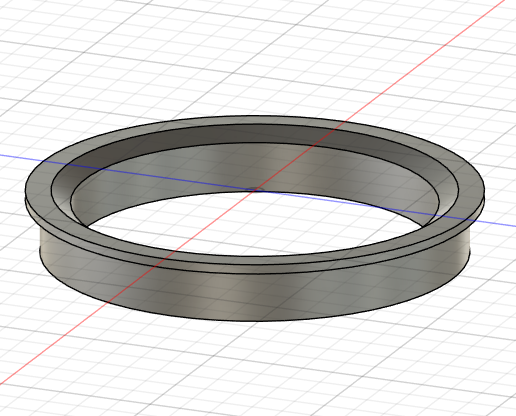 66.5mm spigot ring for rim/wheel 3D model