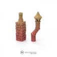 1000X1000-Gracewindale-chimneys.jpg STL file Modular Settler's Cottage・Model to download and 3D print