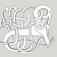 0ff0a3d73e6d6aa1d6deddaa9fdde263_display_large.jpg Fichier STL gratuit Pendentif Viking Style Urnes - numéro 2・Modèle à télécharger et à imprimer en 3D