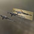 Fusil-AA-52.jpg AA-52 machine gun - set of 4 versions of the AA-52 and mount for full scale Jeep, 1:6 and 1:16