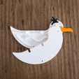 _DSF6486.jpg STL file Gaetano - The swinging seagull・3D printing template to download