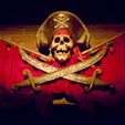 Captain-X.jpg Archivo STL Calavera parlante de Halloween La atracción Piratas del Caribe de Disneylandia・Plan de impresión en 3D para descargar, Hybective