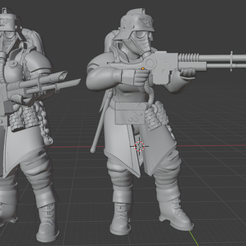 Female-Krieg.png Fichier STL gratuit Femme Krieg Trenchfighter・Idée pour impression 3D à télécharger