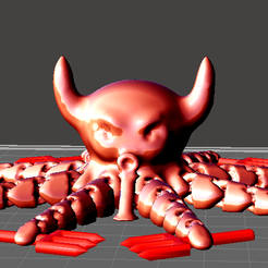 Devil_Octopus.PNG Fichier OBJ gratuit Poulpe articulé du diable・Modèle pour imprimante 3D à télécharger