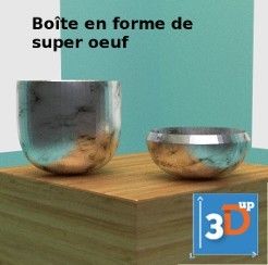 Box in the shape of a super egg