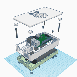 Vue_eclatee.png Raspberry Pi Server Case