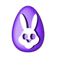 Egg Magnet Bunny Top.stl Easter Egg Magnets