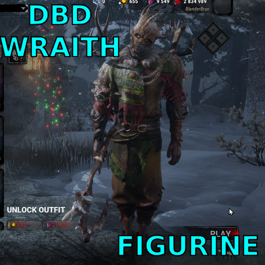 DBD Figurine Forsaken Stag Wraith Killer STL – Dead by Daylight 3D Print Figurine Horror Game Statue for Resin & FDM cosmetic, outfit, costume, Free, HOliday, Halloween, Present, GIft,