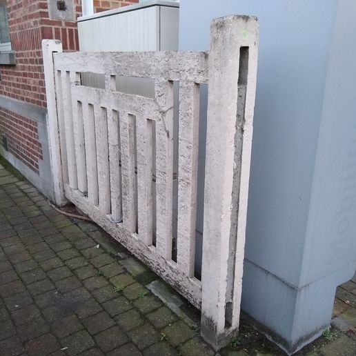 Concrete fence type VDV - H0 - 3D model önizlemesi