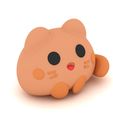 2.jpg Cute Chubby Cat Kawaii 3D Printable Cartoon Character