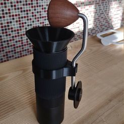 STL file Upper Glass Hopper for KitchenAid Burr Coffee Bean Grinder ☕・3D  printable design to download・Cults