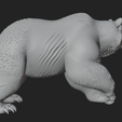 02_kaplama_3_yan.png Brown Bear Statue Design 2 - 3D Print Model