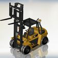 CAT-05.jpg Forklift Truck, 3D model print plastic, Diy 3d print, cargo forklift 3d model