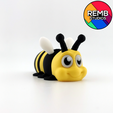 Flexi-Bee-Remb-Studios-1.png Cute Flexi Bee | Print-in-place | Без поддержки