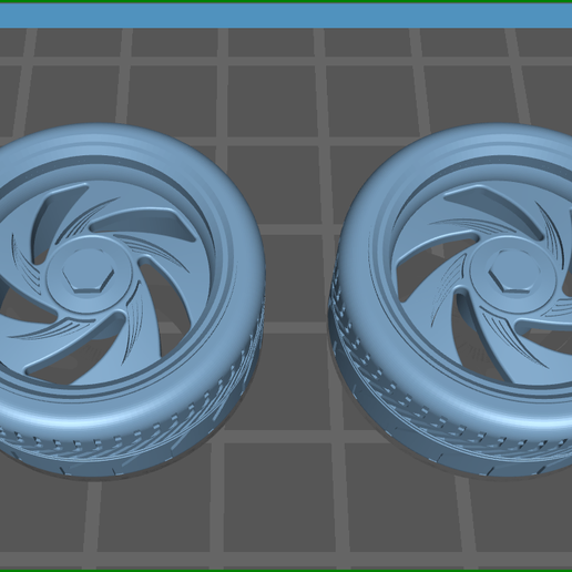 Billet wheels model car 3D model